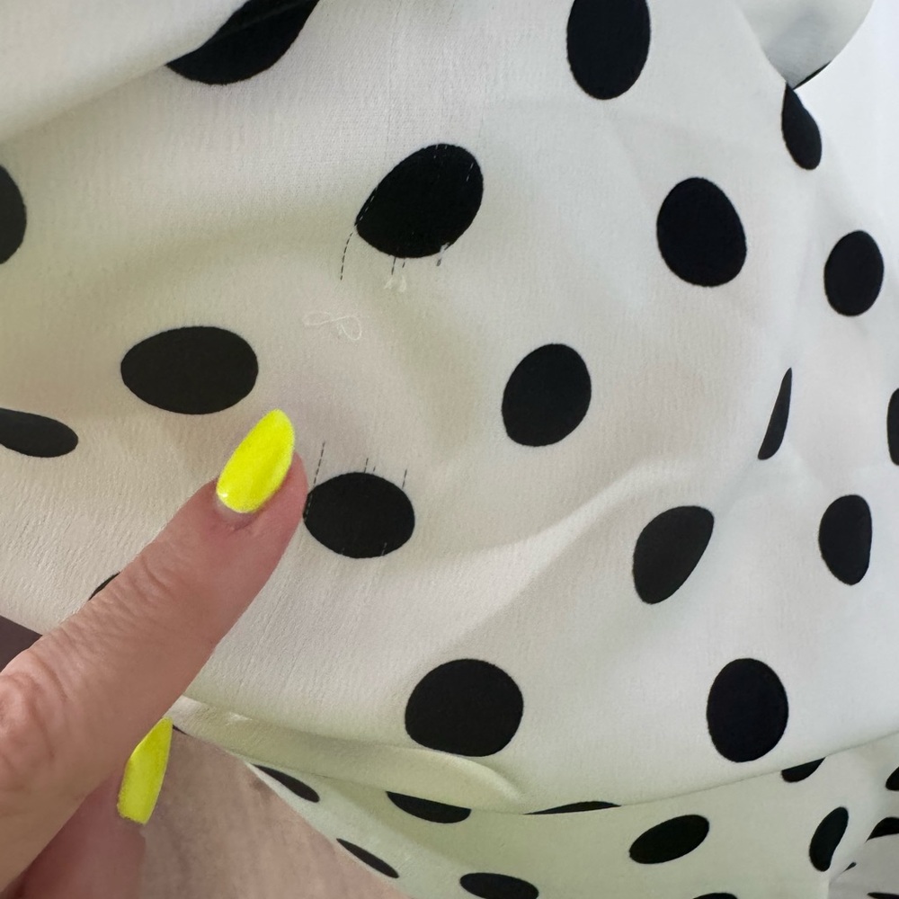 Urban Outfitters Black and White Polka Dot Midi Dress - Picture 4 of 8